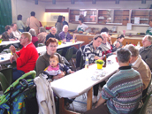 Bewirtung im Foyer der Hermann-Burte-Halle