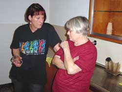 Hanna Brödlin und Inge Linke