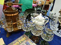 Weinfass und Weingl�ser