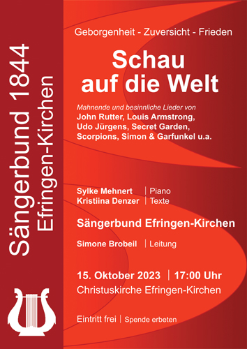 Schau auf die Welt
